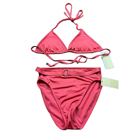 MICHAEL Michael Kors Other - MICHAEL KORS: NWT Flamingo Coral String Bikini Set -Size XS
